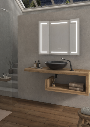 Miroir LED - Triptyque